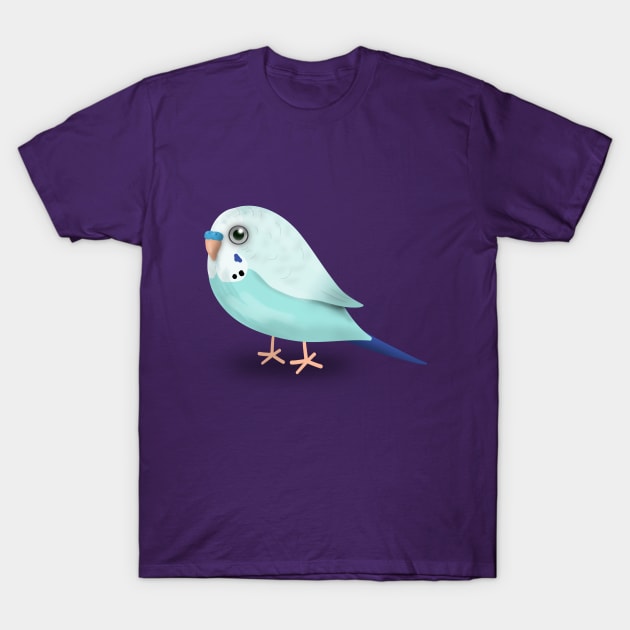 Cute illustration af a budgie T-Shirt by Bwiselizzy